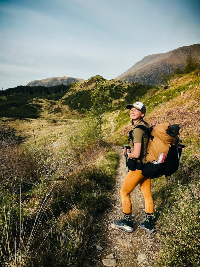 West Highland Way - widok ze szlaku na Ben Nevis w oddali
