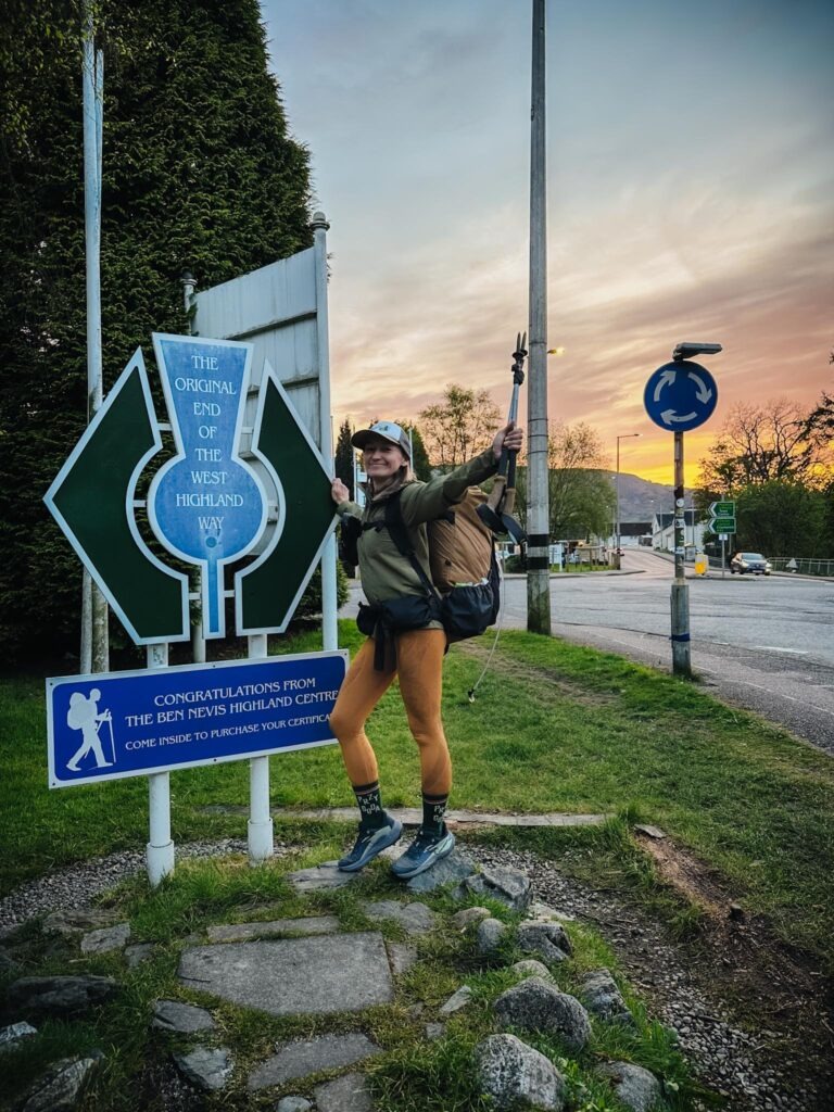 West Highland Way - koniec szlaku, tablica